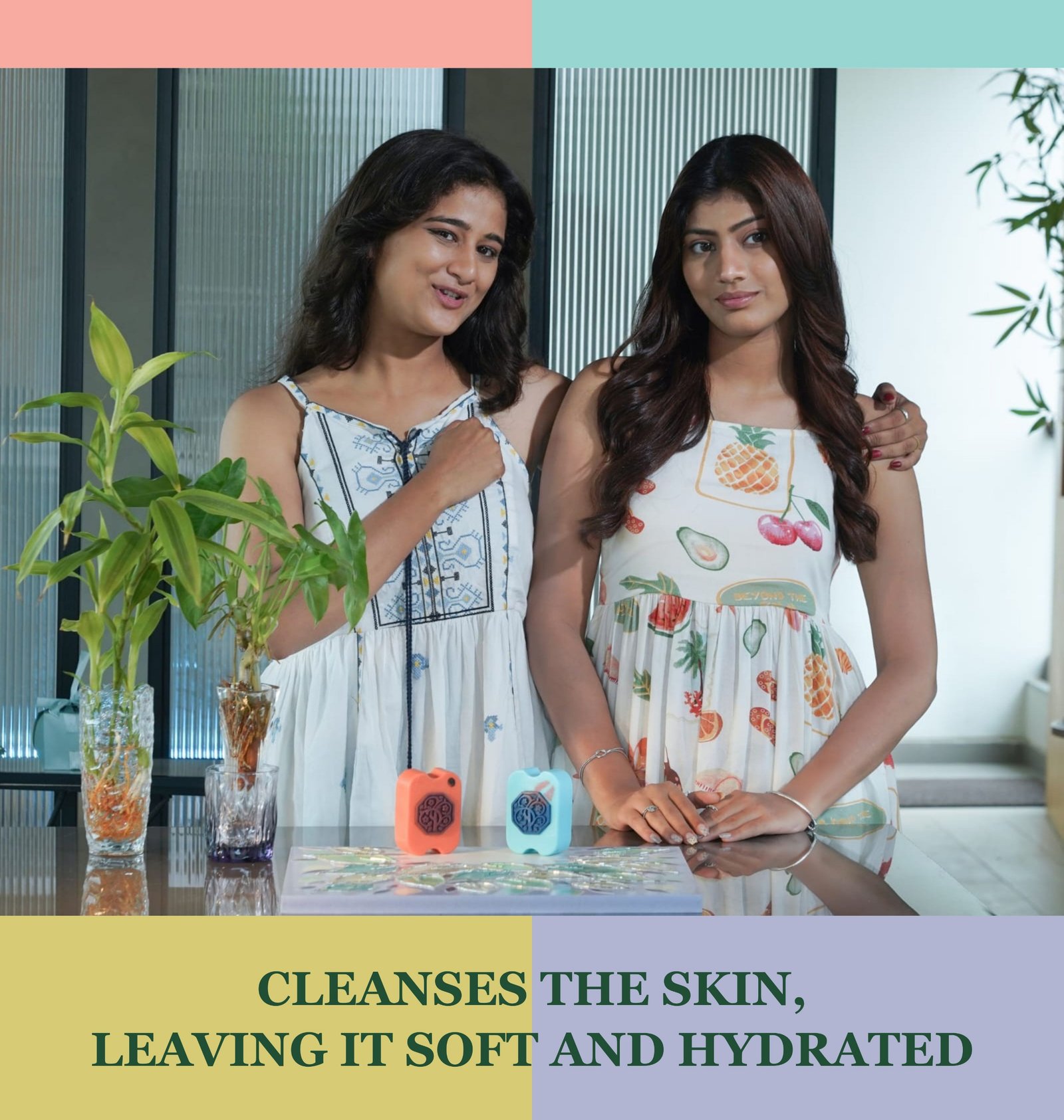 Cleanses the skin, leaving it soft and hydrated